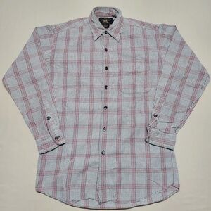 Vintage 90s RRL Double RL Triple Star XS Cotton Plaid Windowpane Shirt
